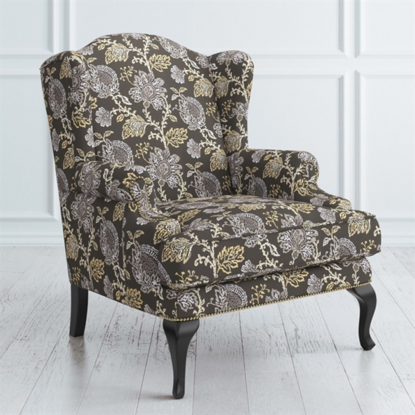 Classic Floral Wingback Sofa - Daabadi Furniture exporter