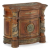 Classic Wood Nightstand with Intricate Carvings