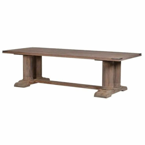 Mid-Century Modern Rustic Farmhouse Dining Table