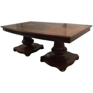 Antique brown wood dining table