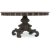 Classic brown carved wood dining table by Daabadi Furniture supplier
