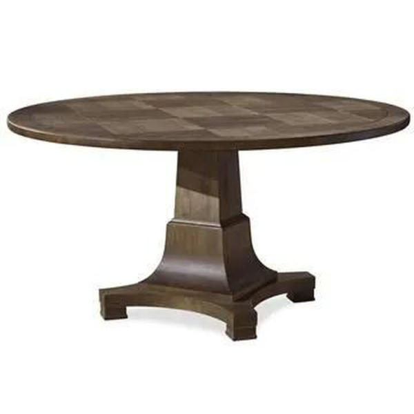 Mid-Century Round Wood Dining Table
