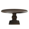 Mid-Century Modern Dark Brown Wood Dining Table