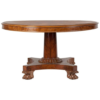 Empire Style Round Wood Dining Table