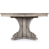 Vintage Wood Dining Table Gray Finish Classic Design