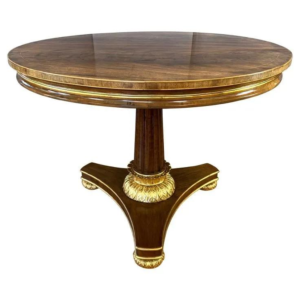 Victorian Round Dining Table Wood Classic Design