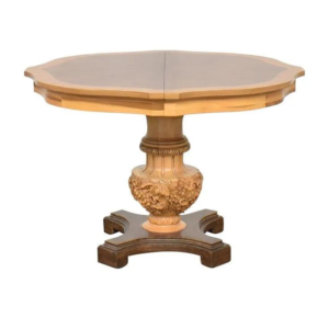 Vintage Carved Wood Dining Table - Classic Design