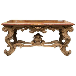 Baroque Dining Table with Marble Top