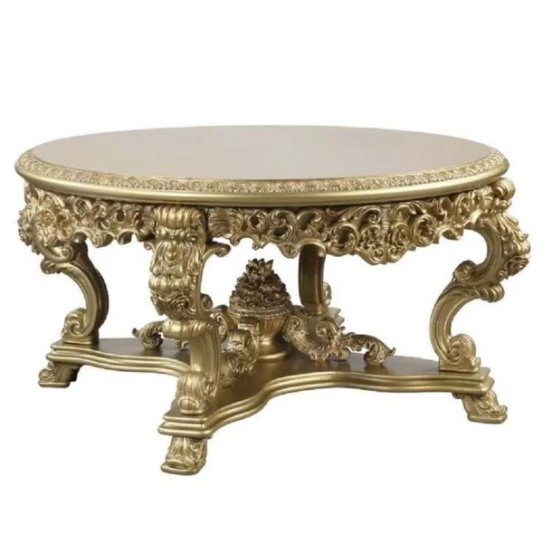 Baroque Style Gold Finish Dining Table