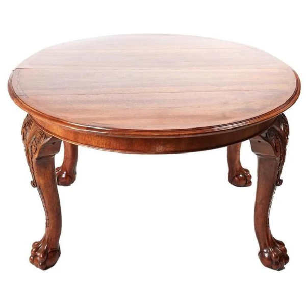 Antique Victorian Style Wood Dining Table