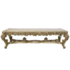 Rococo style dining table with ornate gold carvings