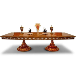 Classic Wood Dining Table Neoclassical Design