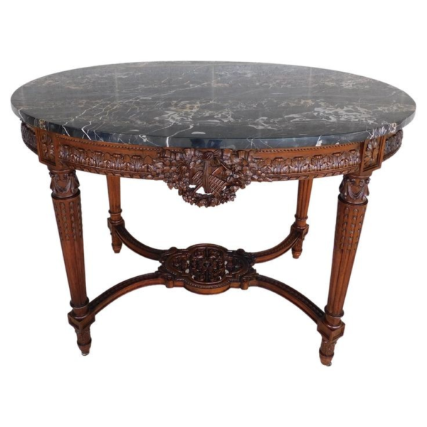 Antique Marble Top Dining Table by Daabadi Furniture exporter