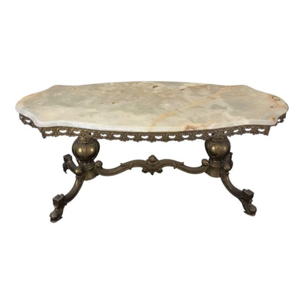Victorian Era Marble Top Dining Table