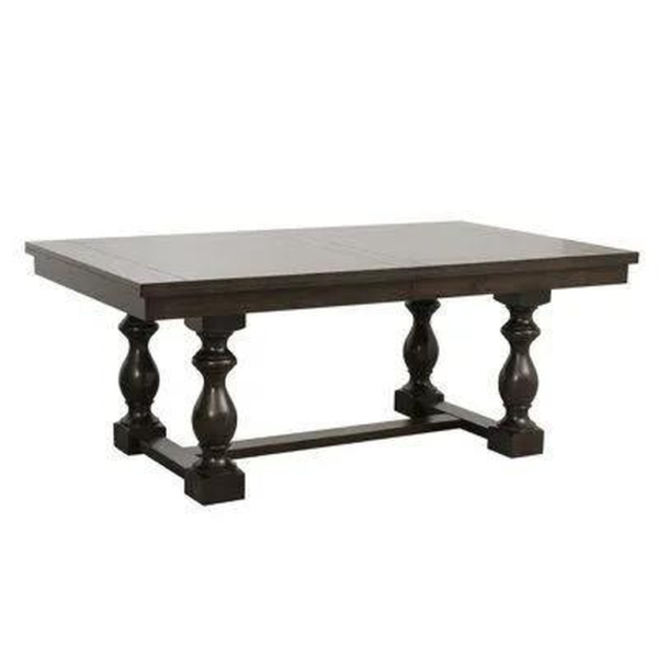 Mid-Century Modern Wood Dining Table with Rectangular Design