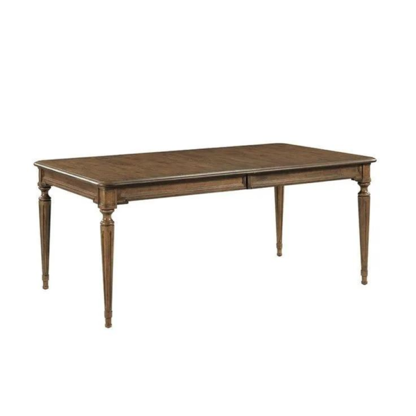 Mid-Century Modern Brown Wood Dining Table