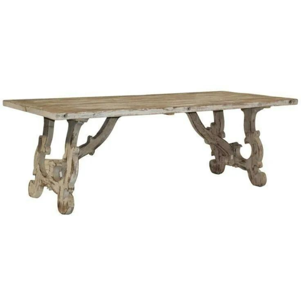 Antique Farmhouse Wood Dining Table