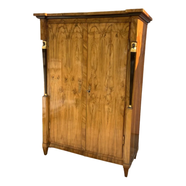 Empire Style Brown Wood Armoire