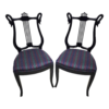Empire Style Dining Chair with Fabric Padded Seat