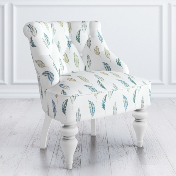 Feather Print Accent Chair