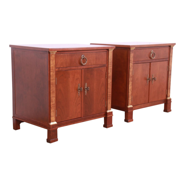Mahogany wood bedside table