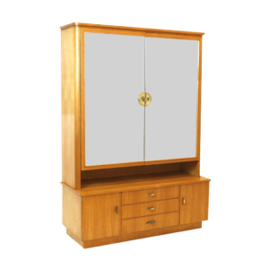 Mid-Century Wood Armoire