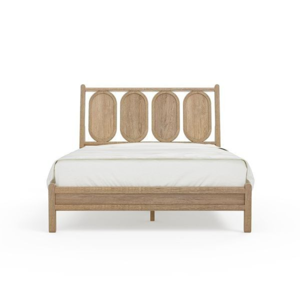 Mid-Century Modern Bed Teak Wood Platform