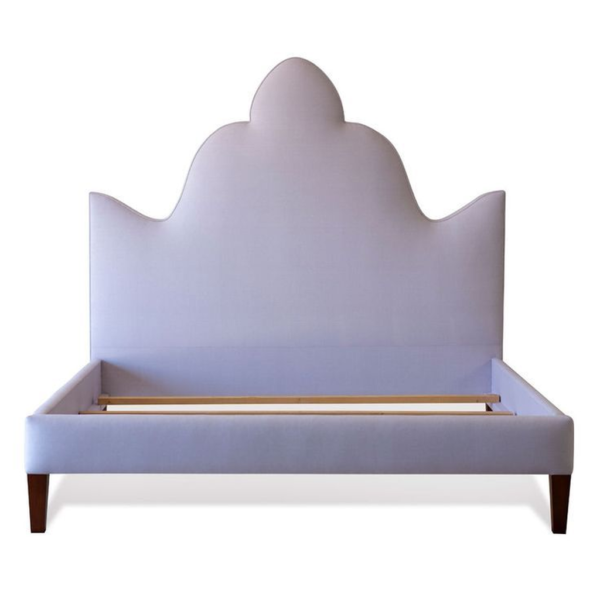 Mid-Century Modern Bed Upholstered Fabric