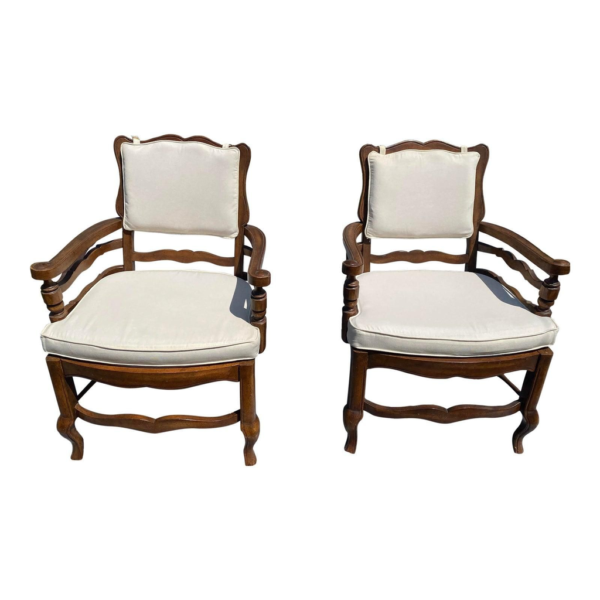 Mid-Century Modern Beige Dining Chair
