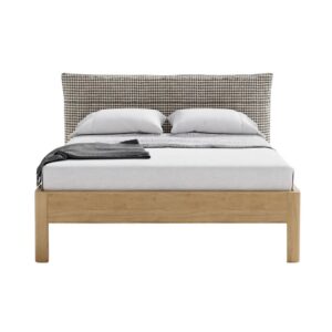 Mid Century Modern bed Natural Wood Finish
