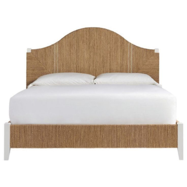 Mid-Century Modern Jute Bed Frame
