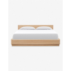 Mid-Century Modern Natural Wood Platform Bed