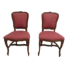 Mid-Century Modern Red Wood Dining Chair