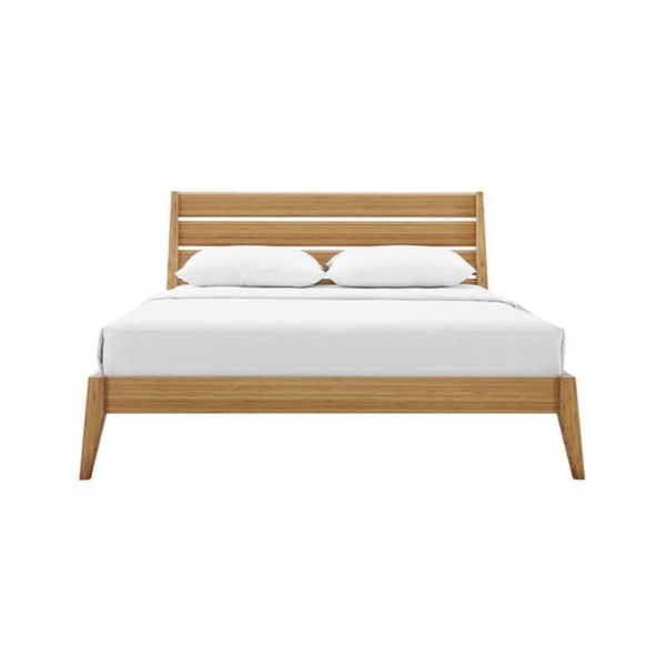 Mid-Century Modern Teak Bed Frame