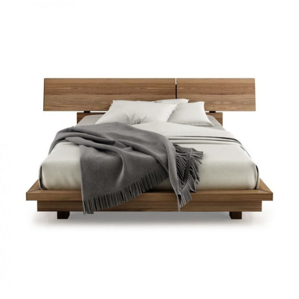 Mid-Century Modern Teak Wood Bed