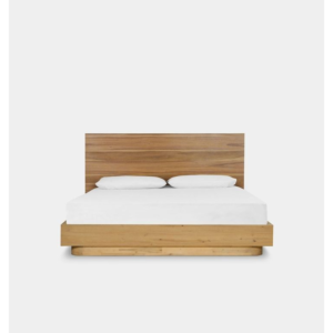Mid-Century Modern Teak Wood Platform Bed