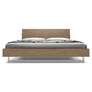 Mid-Century Modern Teak Wood Platform Bed