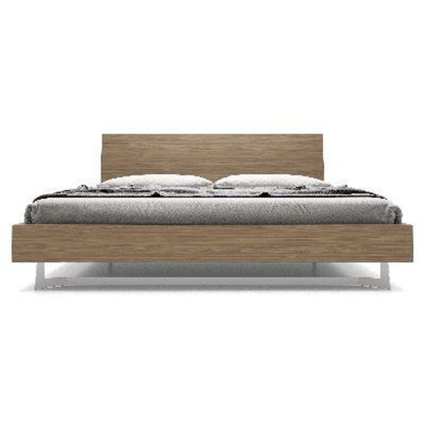 Mid-Century Modern Teak Wood Platform Bed