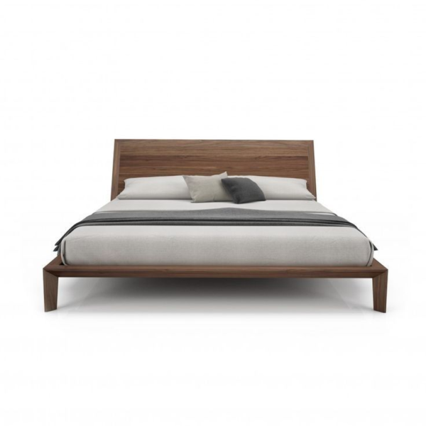 Mid-Century Modern Teak Wood Platform bed