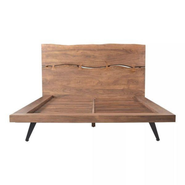 Mid Century Modern Teak Wood Platform bed