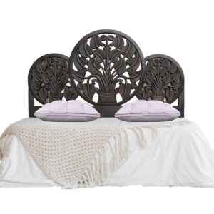 Mid-Century Modern Tree Carved bed Wood Frame