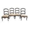 Mid-Century Modern Upholstered Dining Chair Set