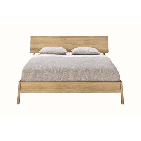 Mid-Century Modern Wood Bed Frame
