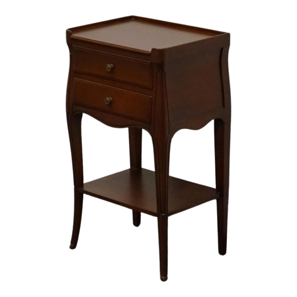 Mid-Century Modern Wood Bedside Table