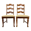 Mid-Century Modern Wood Dining Chair Set