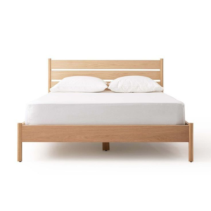Mid-Century Modern Wooden Bed