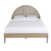 Mid Century Modern bed Natural Wood Finish