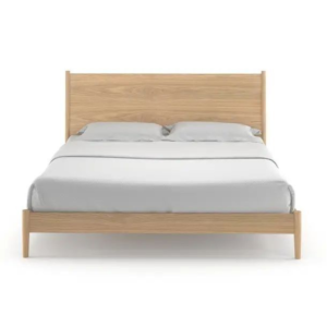 Mid-Century Modern bed made of natural teak wood