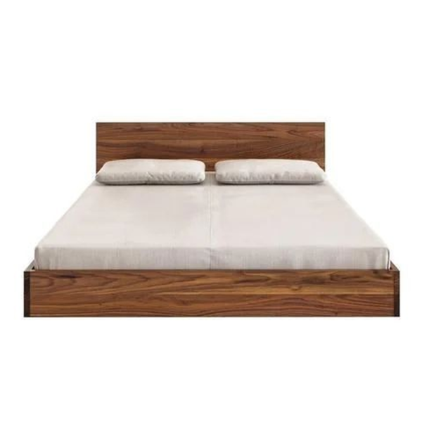 Mid-Century Modern teak wood bed platform design