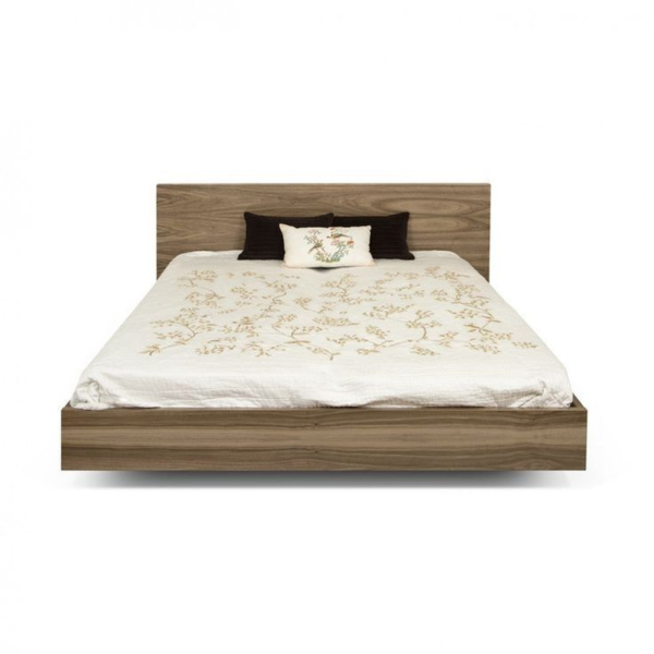 Mid-Century Modern wood bed
